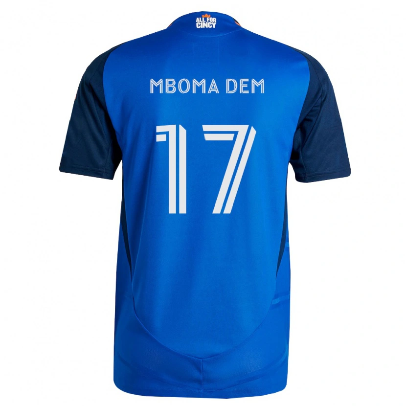 Danxen Kinder Kenji Mboma Dem #17 Königsblau Orange Heimtrikot Trikot 2026/27 T-Shirt