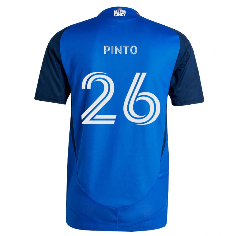 Danxen Kinder Malik Pinto #26 Königsblau Orange Heimtrikot Trikot 2026/27 T-Shirt