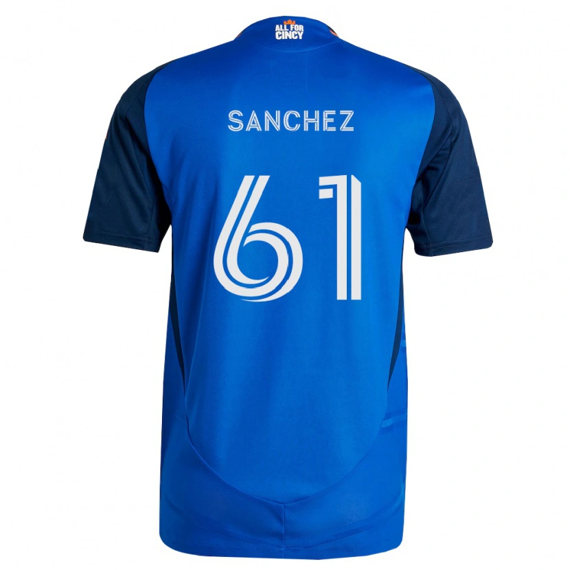 Danxen Kinder Santiago Sanchez #61 Königsblau Orange Heimtrikot Trikot 2026/27 T-Shirt