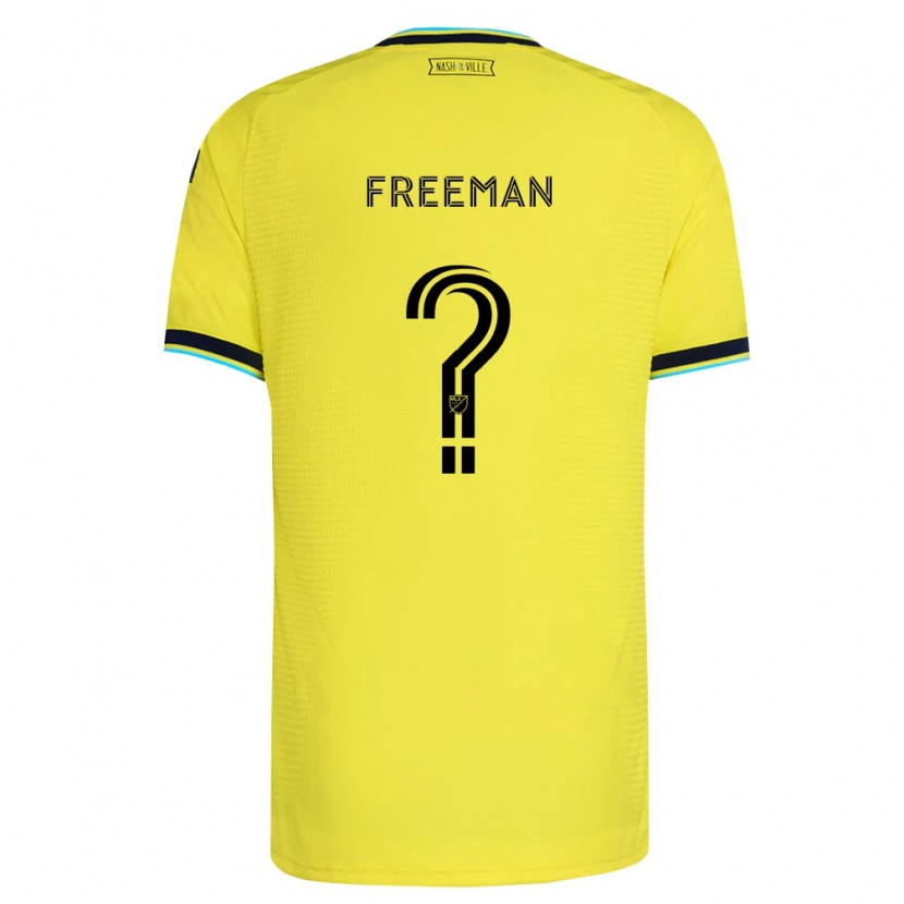 Danxen Kinder Tyler Freeman #0 Hellgelb Marineblau Heimtrikot Trikot 2026/27 T-Shirt