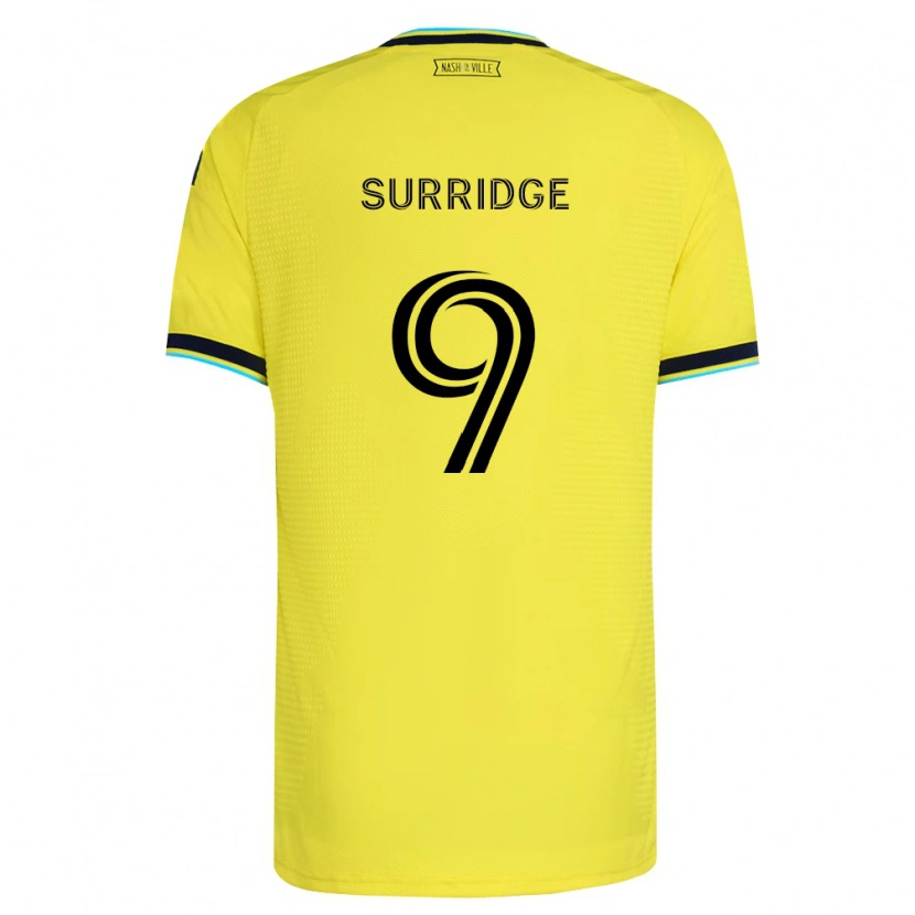 Danxen Kinder Sam Surridge #9 Hellgelb Marineblau Heimtrikot Trikot 2026/27 T-Shirt