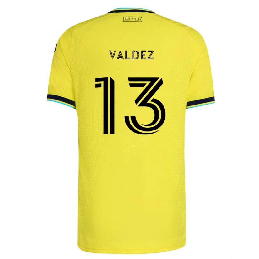 Danxen Kinder Xavier Valdez #13 Hellgelb Marineblau Heimtrikot Trikot 2026/27 T-Shirt