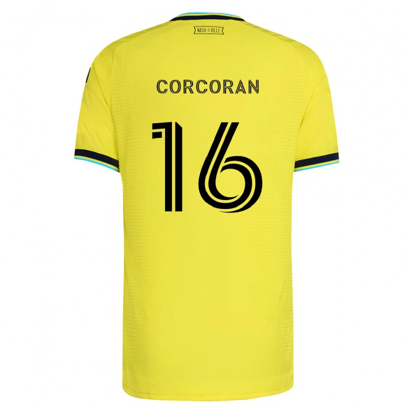 Danxen Kinder Matthew Corcoran #16 Hellgelb Marineblau Heimtrikot Trikot 2026/27 T-Shirt
