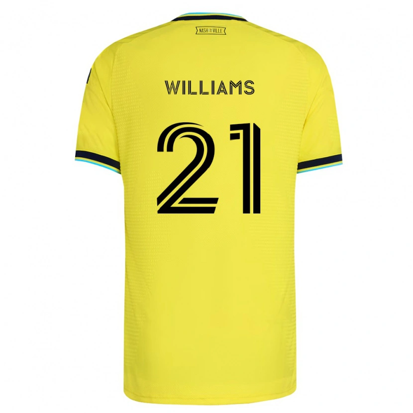 Danxen Kinder Thomas Williams #21 Hellgelb Marineblau Heimtrikot Trikot 2026/27 T-Shirt