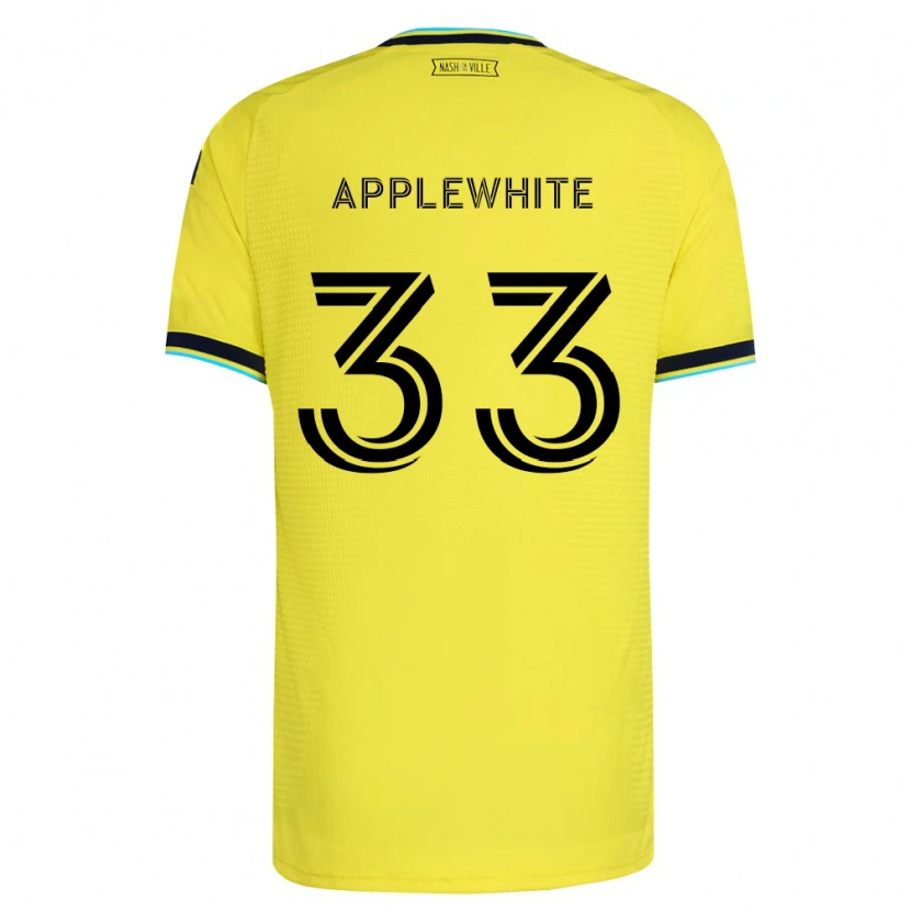 Danxen Kinder Christopher Applewhite #33 Hellgelb Marineblau Heimtrikot Trikot 2026/27 T-Shirt