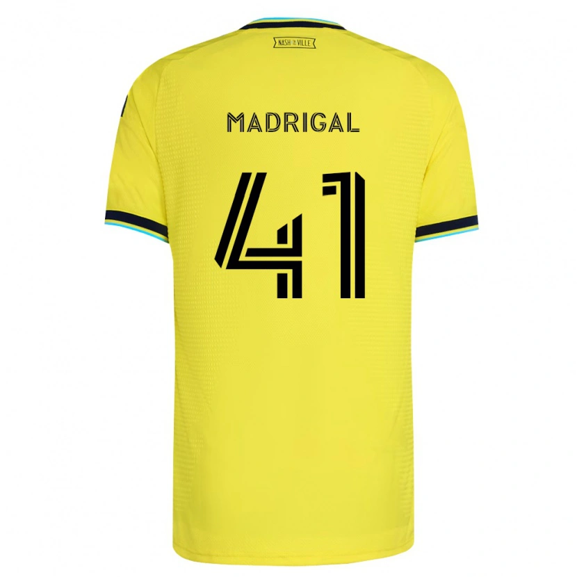 Danxen Kinder Warren Madrigal #41 Hellgelb Marineblau Heimtrikot Trikot 2026/27 T-Shirt