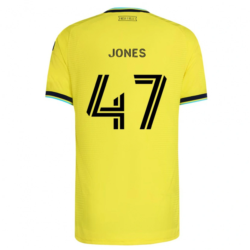 Danxen Kinder Isaiah Jones #47 Hellgelb Marineblau Heimtrikot Trikot 2026/27 T-Shirt