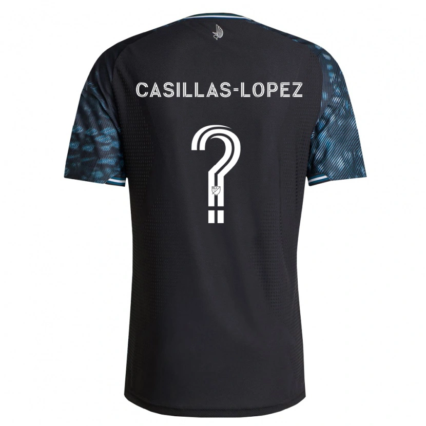 Danxen Kinder Carlos Casillas-Lopez #0 Schwarz Weiß Heimtrikot Trikot 2026/27 T-Shirt
