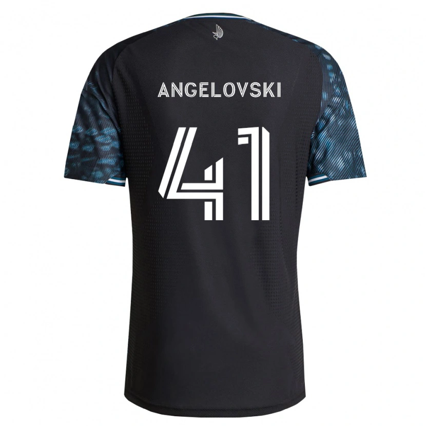 Danxen Kinder Lazar Angelovski #41 Schwarz Weiß Heimtrikot Trikot 2026/27 T-Shirt