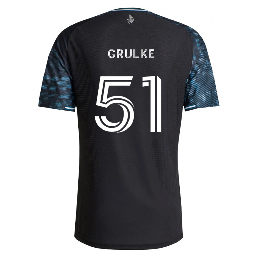 Danxen Kinder Calin Grulke #51 Schwarz Weiß Heimtrikot Trikot 2026/27 T-Shirt