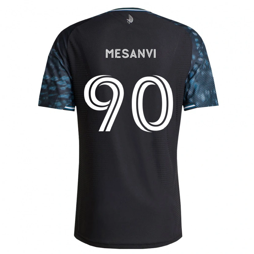 Danxen Kinder Loïc Mesanvi #90 Schwarz Weiß Heimtrikot Trikot 2026/27 T-Shirt