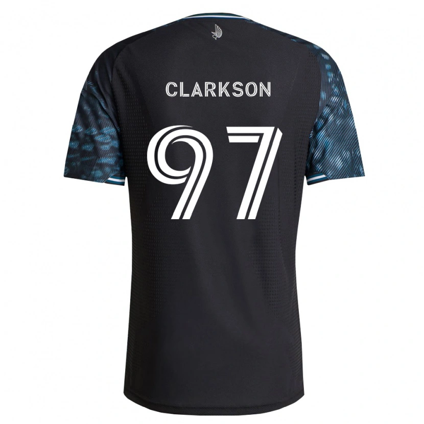 Danxen Kinder Jack Clarkson #97 Schwarz Weiß Heimtrikot Trikot 2026/27 T-Shirt