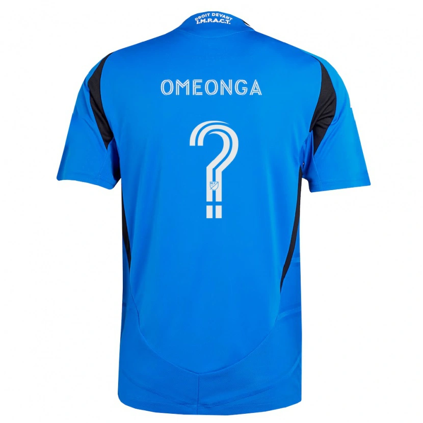 Danxen Kinder Jeremie Omeonga #0 Blau Weiß Schwarz Heimtrikot Trikot 2026/27 T-Shirt