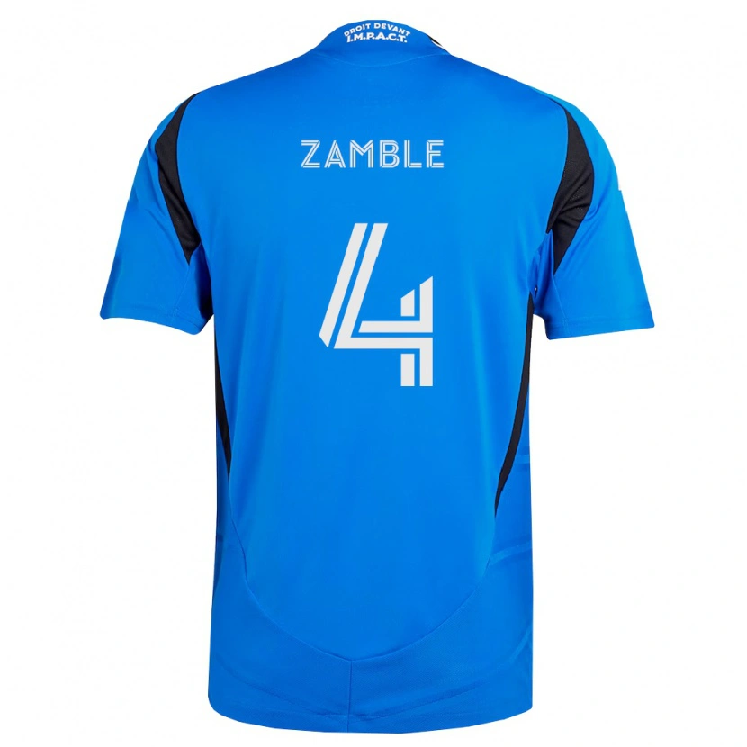 Danxen Kinder Ulrich Zamble #4 Blau Weiß Schwarz Heimtrikot Trikot 2026/27 T-Shirt