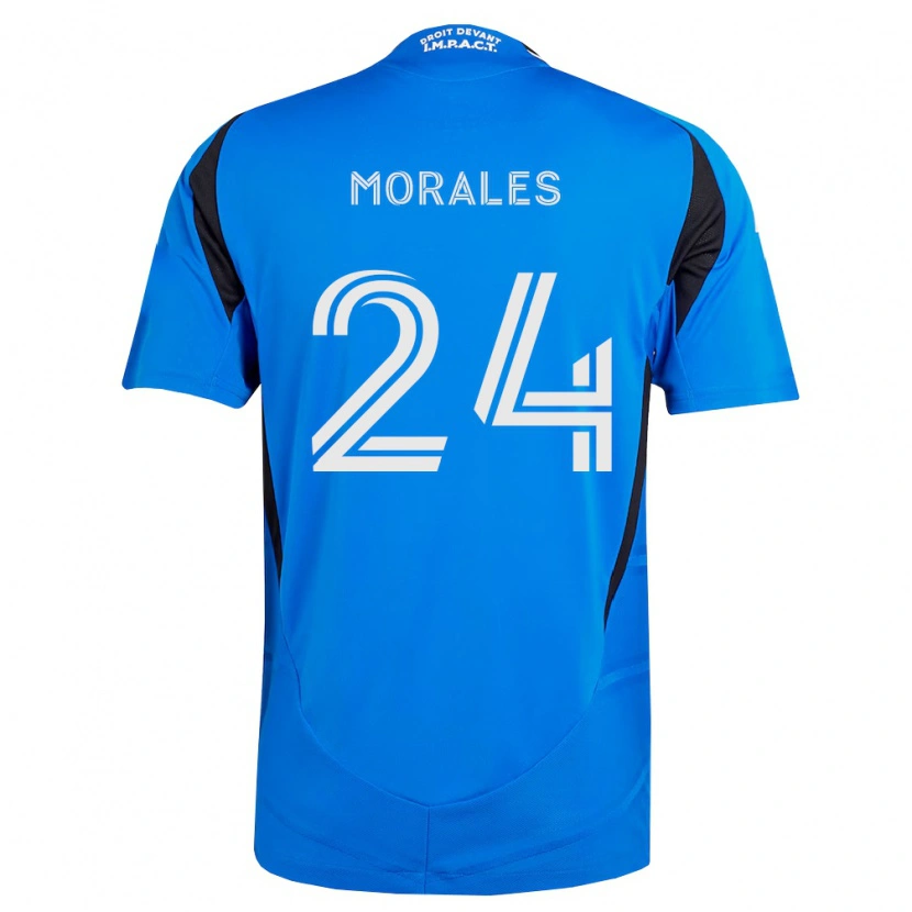 Danxen Kinder Efraín Morales #24 Blau Weiß Schwarz Heimtrikot Trikot 2026/27 T-Shirt