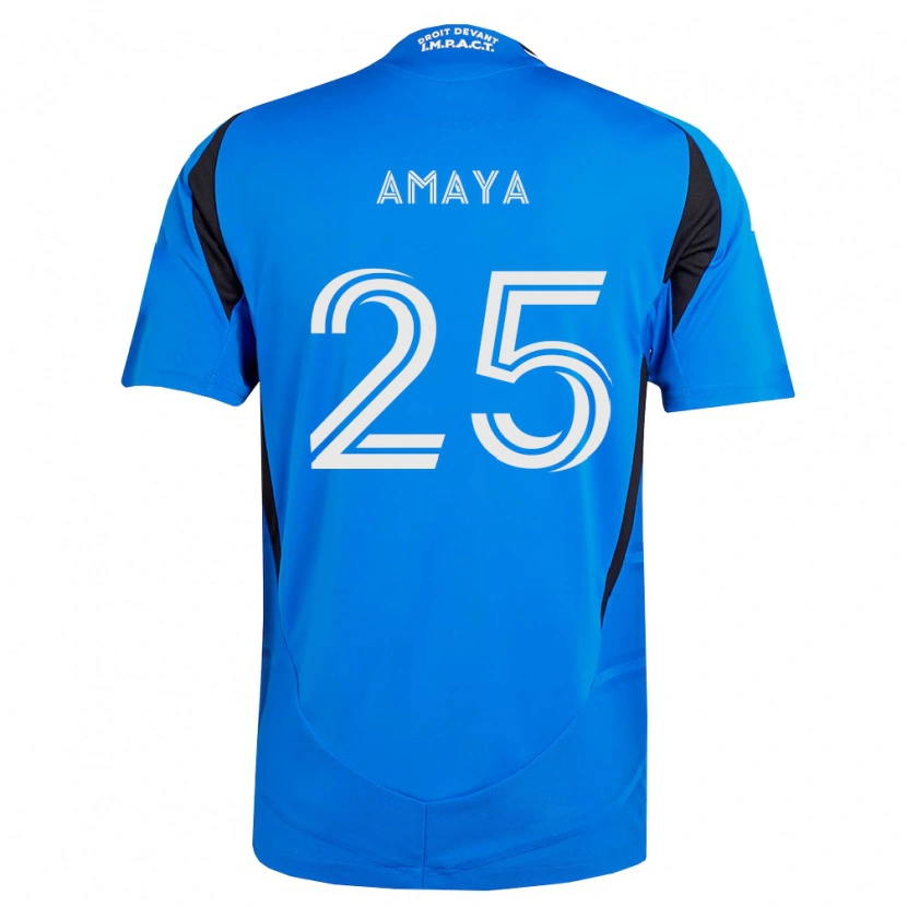 Danxen Kinder Frankie Amaya #25 Blau Weiß Schwarz Heimtrikot Trikot 2026/27 T-Shirt