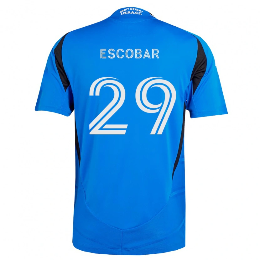 Danxen Kinder Olger Escobar #29 Blau Weiß Schwarz Heimtrikot Trikot 2026/27 T-Shirt