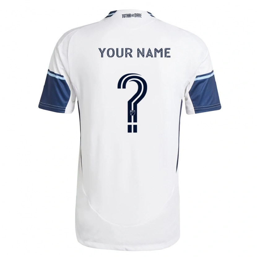 Danxen Kinder Ihren Namen #0 Weiß Königsblau Heimtrikot Trikot 2026/27 T-Shirt