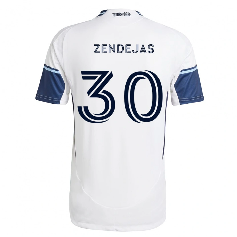 Danxen Kinder Adrián Zendejas #30 Weiß Königsblau Heimtrikot Trikot 2026/27 T-Shirt