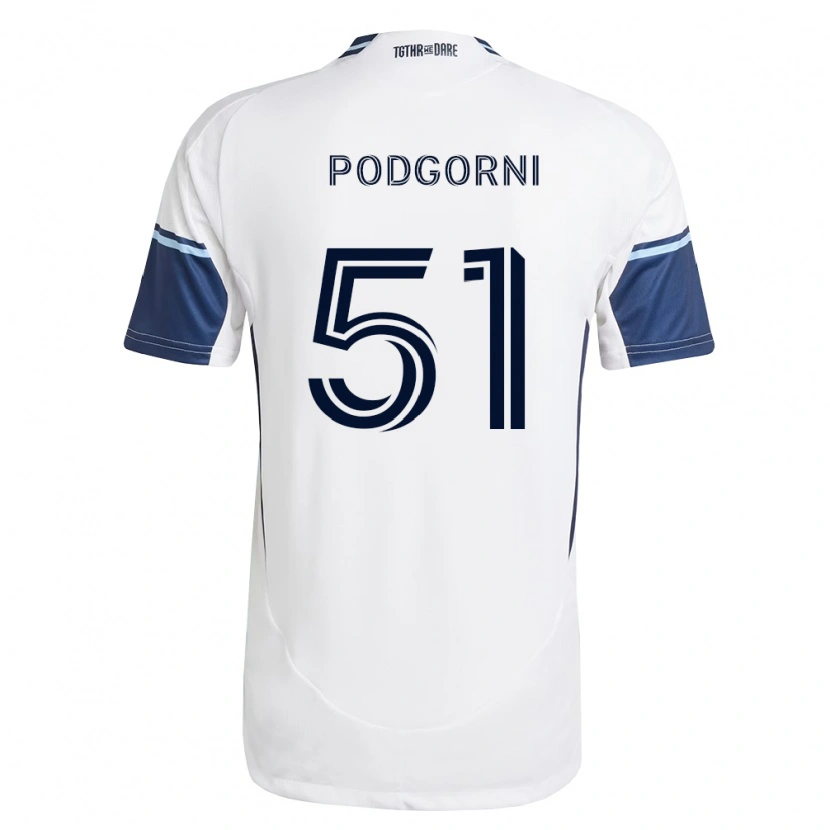 Danxen Kinder Kevin Podgorni #51 Weiß Königsblau Heimtrikot Trikot 2026/27 T-Shirt