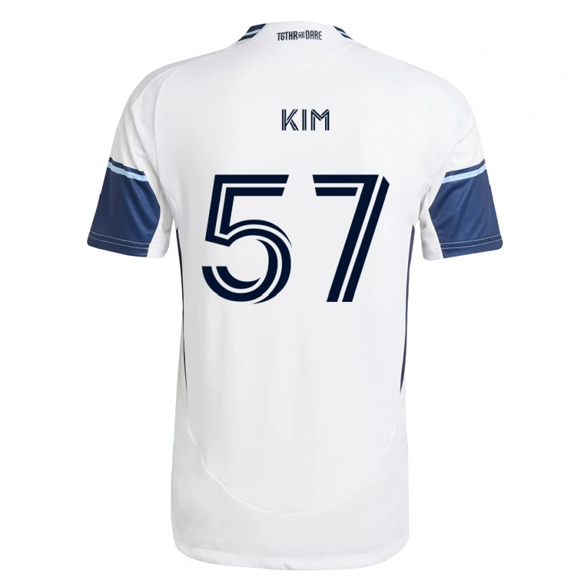 Danxen Kinder Jayden Kim #57 Weiß Königsblau Heimtrikot Trikot 2026/27 T-Shirt