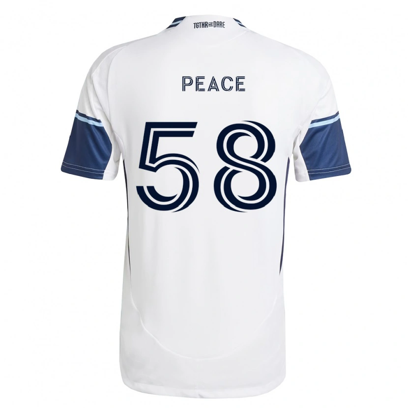 Danxen Kinder Jesse Peace #58 Weiß Königsblau Heimtrikot Trikot 2026/27 T-Shirt