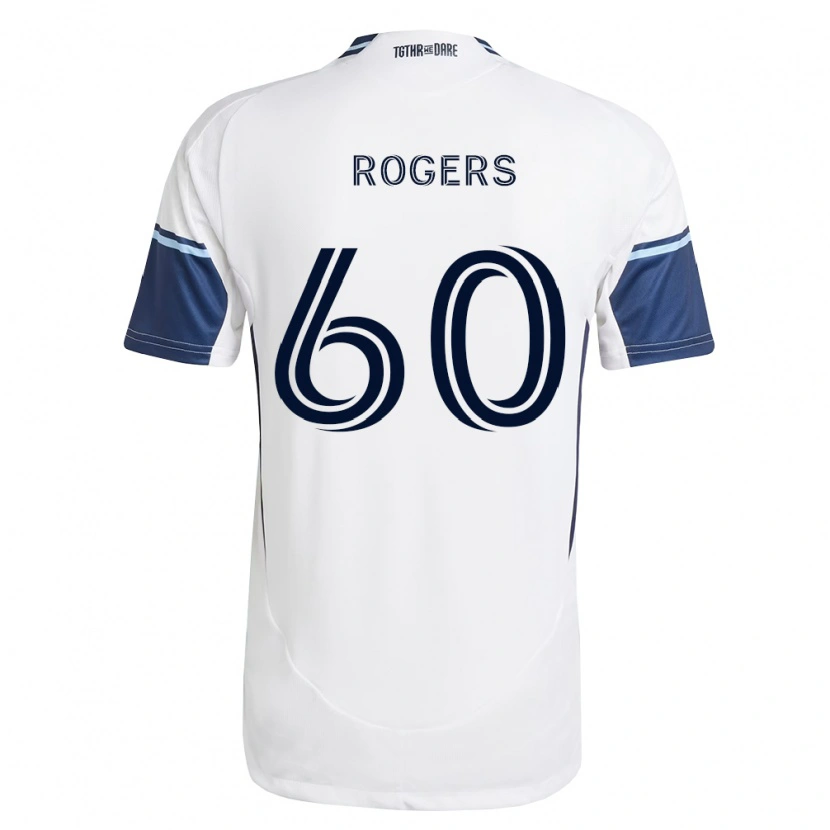 Danxen Kinder Sam Rogers #60 Weiß Königsblau Heimtrikot Trikot 2026/27 T-Shirt