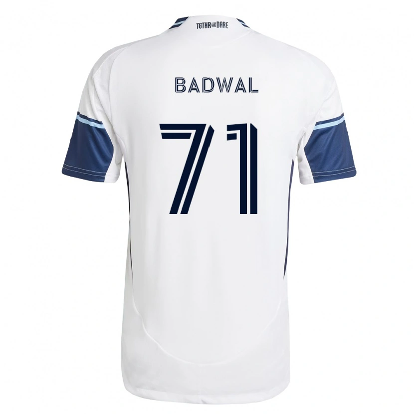 Danxen Kinder Manav Badwal #71 Weiß Königsblau Heimtrikot Trikot 2026/27 T-Shirt