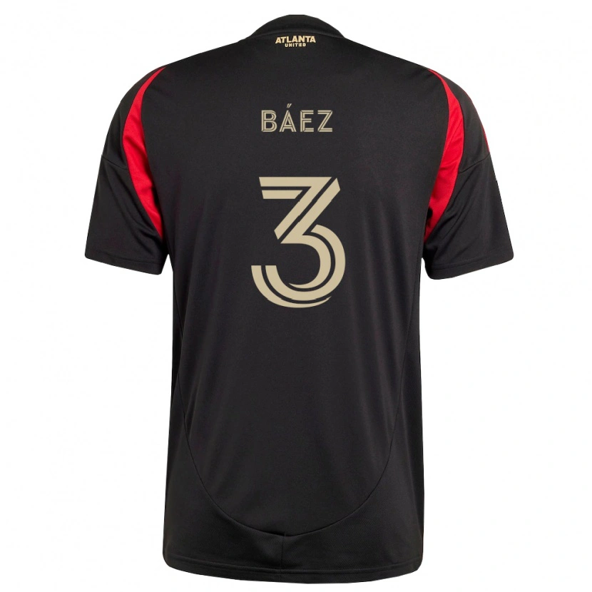 Danxen Kinder Elías Báez #3 Schwarz Rot Heimtrikot Trikot 2026/27 T-Shirt