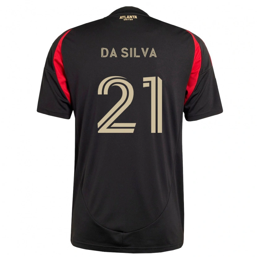 Danxen Kinder Lucas Da Silva #21 Schwarz Rot Heimtrikot Trikot 2026/27 T-Shirt