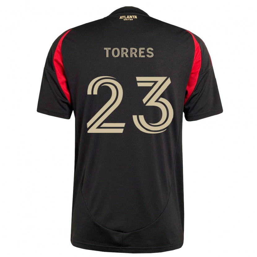 Danxen Kinder Adyn Torres #23 Schwarz Rot Heimtrikot Trikot 2026/27 T-Shirt