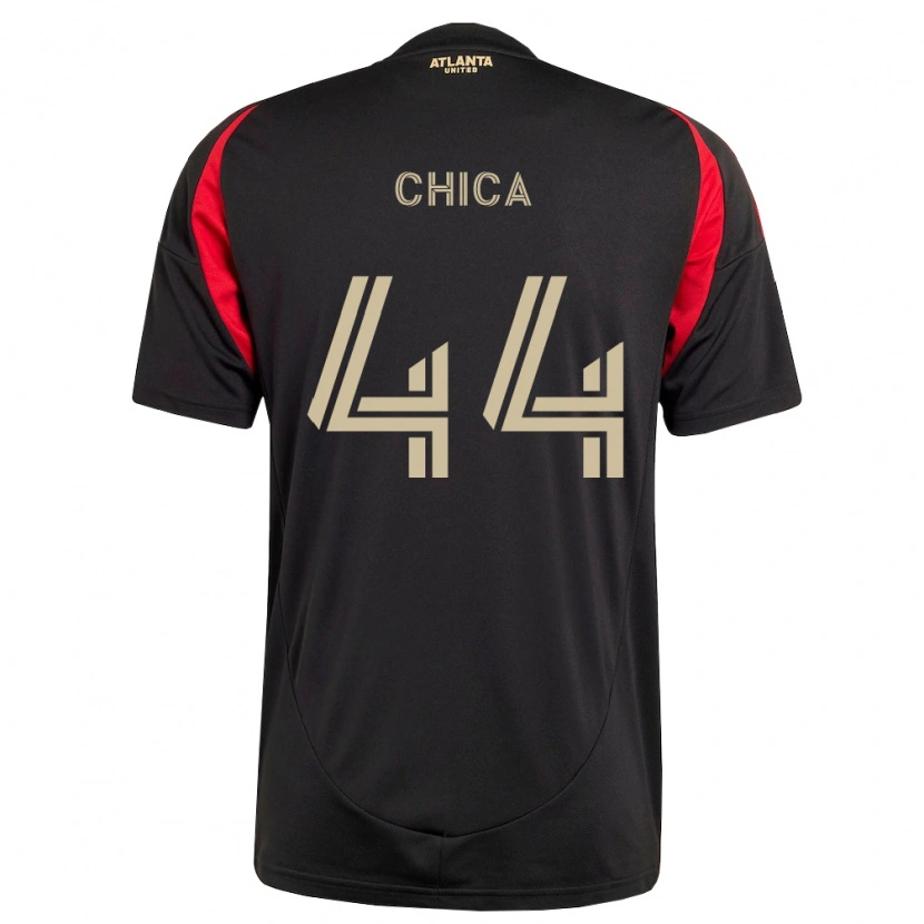 Danxen Kinder Daniel Chica #44 Schwarz Rot Heimtrikot Trikot 2026/27 T-Shirt