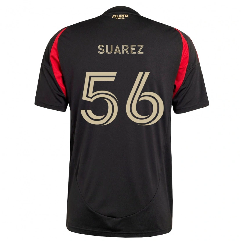 Danxen Kinder Ignacio Suarez #56 Schwarz Rot Heimtrikot Trikot 2026/27 T-Shirt