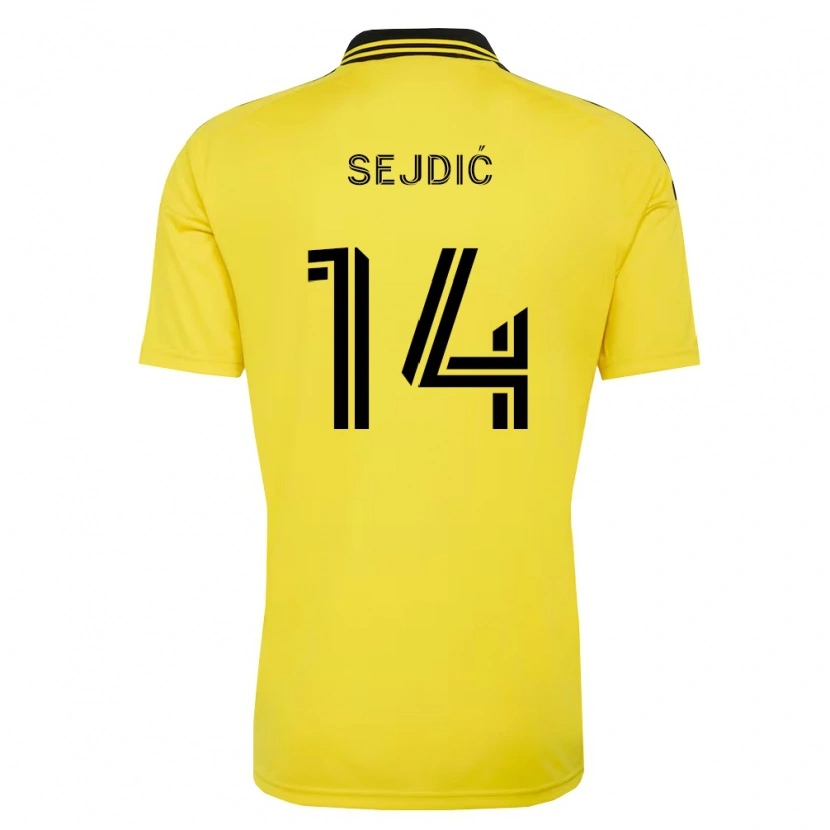 Danxen Kinder Amar Sejdić #14 Gelb Schwarz Heimtrikot Trikot 2026/27 T-Shirt