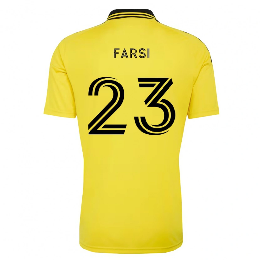 Danxen Kinder Mohamed Farsi #23 Gelb Schwarz Heimtrikot Trikot 2026/27 T-Shirt