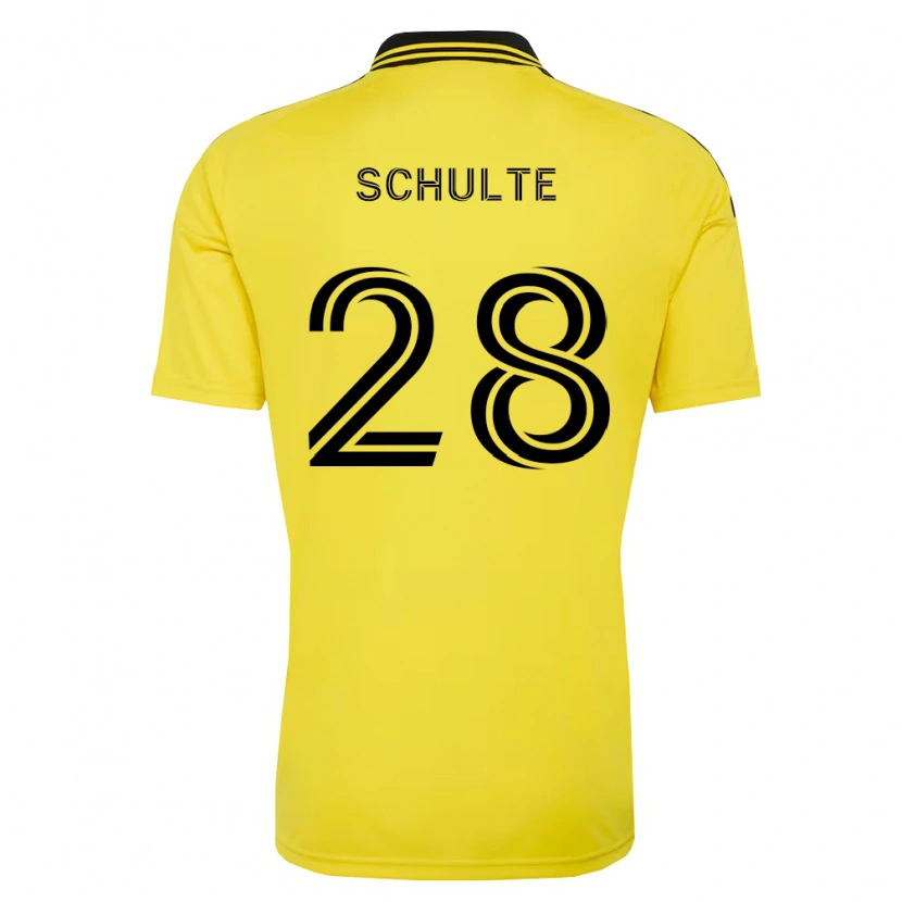Danxen Kinder Patrick Schulte #28 Gelb Schwarz Heimtrikot Trikot 2026/27 T-Shirt