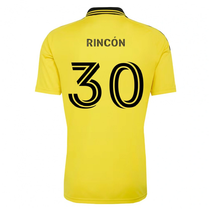 Danxen Kinder Nicolás Rincón #30 Gelb Schwarz Heimtrikot Trikot 2026/27 T-Shirt