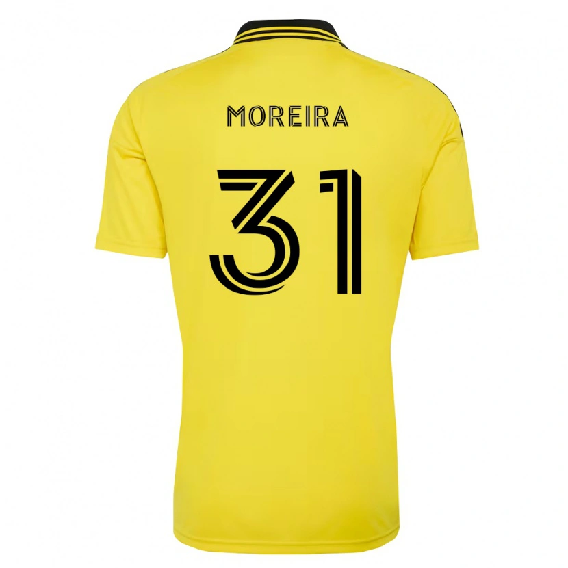 Danxen Kinder Steven Moreira #31 Gelb Schwarz Heimtrikot Trikot 2026/27 T-Shirt