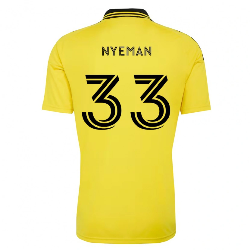 Danxen Kinder Moses Nyeman #33 Gelb Schwarz Heimtrikot Trikot 2026/27 T-Shirt
