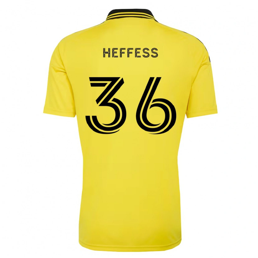 Danxen Kinder Isaac Heffess #36 Gelb Schwarz Heimtrikot Trikot 2026/27 T-Shirt