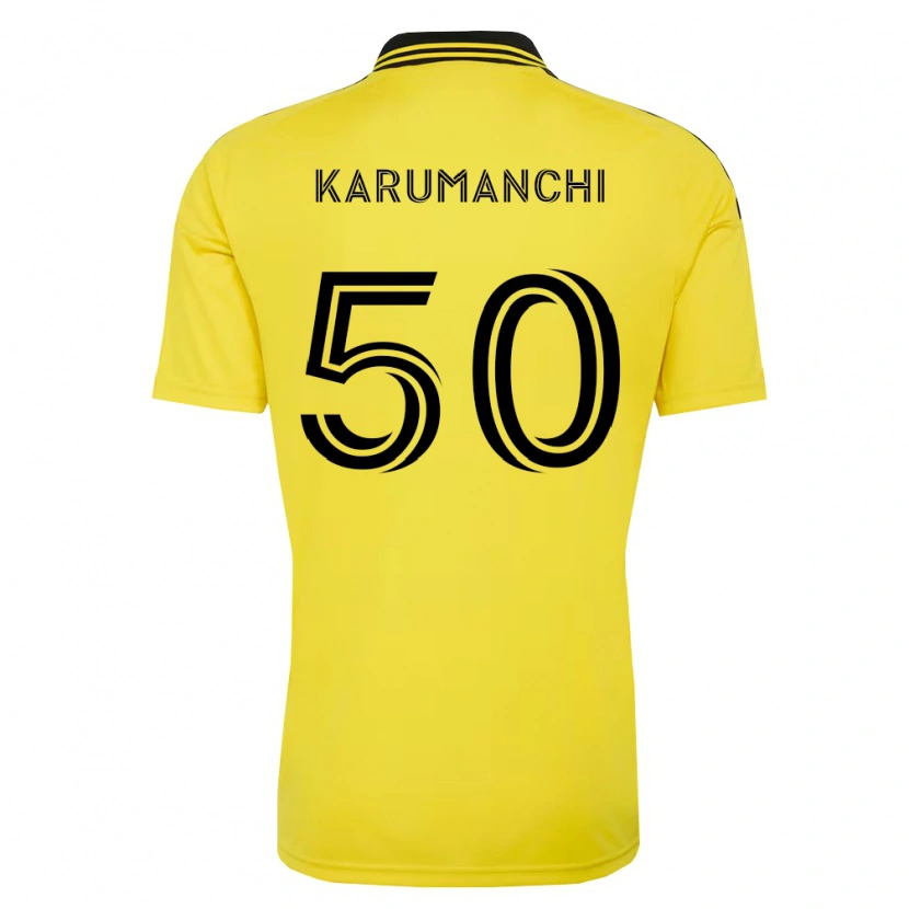Danxen Kinder Tarun Karumanchi #50 Gelb Schwarz Heimtrikot Trikot 2026/27 T-Shirt