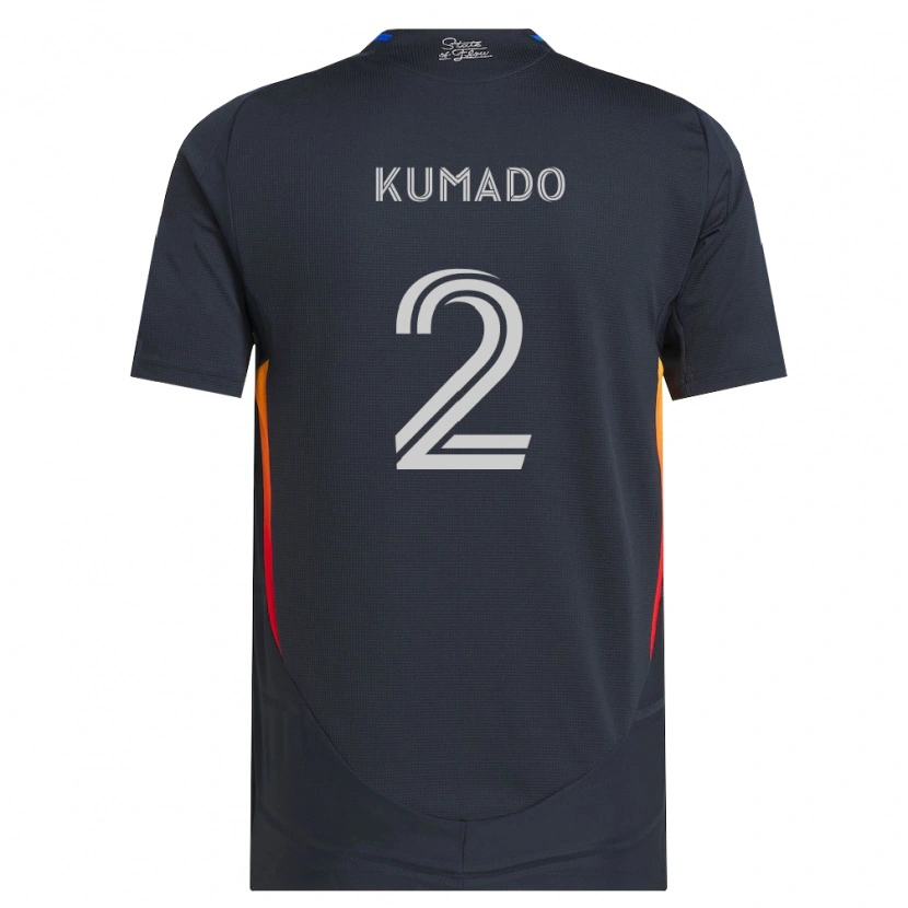 Danxen Kinder Willy Kumado #2 Dunkelgrau Rot Heimtrikot Trikot 2026/27 T-Shirt