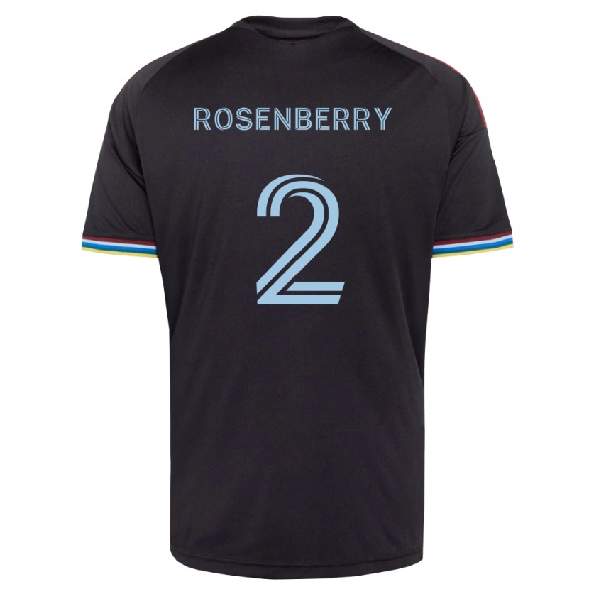 Danxen Kinder Keegan Rosenberry #2 Schwarz Himmelblau Heimtrikot Trikot 2026/27 T-Shirt