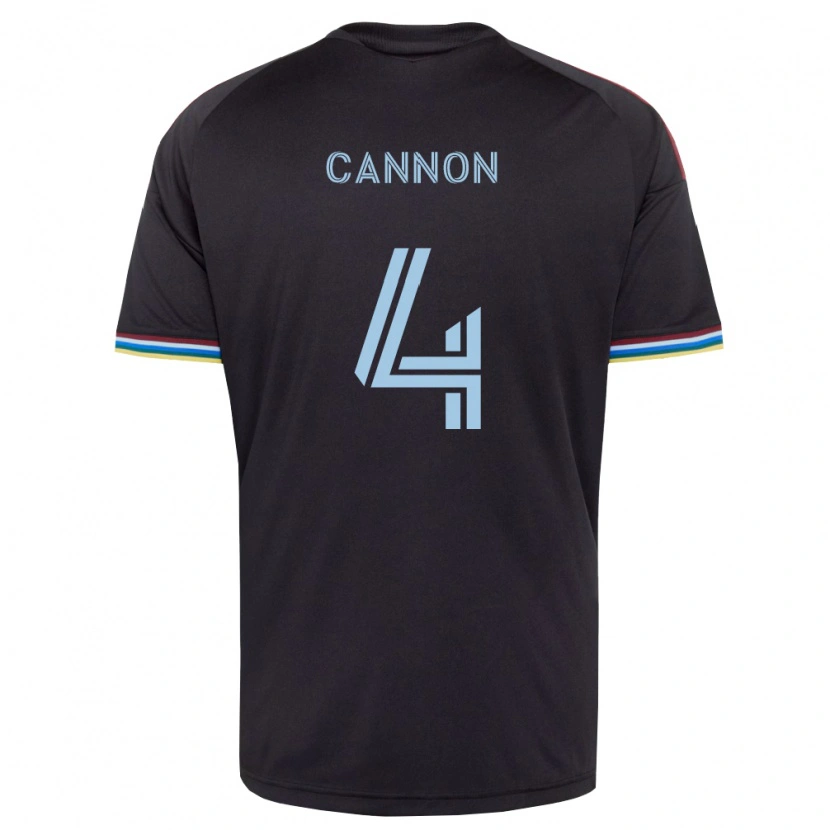 Danxen Kinder Reggie Cannon #4 Schwarz Himmelblau Heimtrikot Trikot 2026/27 T-Shirt