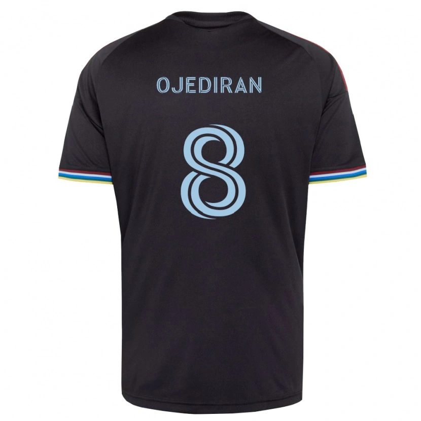 Danxen Kinder Hamzat Ojediran #8 Schwarz Himmelblau Heimtrikot Trikot 2026/27 T-Shirt