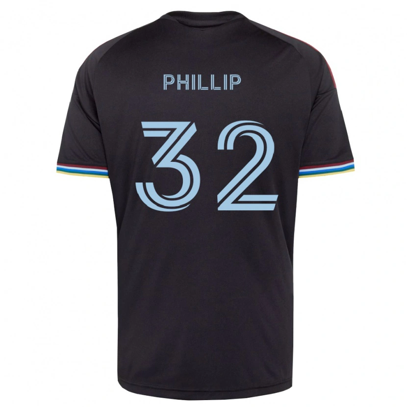 Danxen Kinder Donavan Phillip #32 Schwarz Himmelblau Heimtrikot Trikot 2026/27 T-Shirt