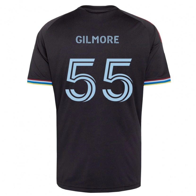 Danxen Kinder Grant Gilmore #55 Schwarz Himmelblau Heimtrikot Trikot 2026/27 T-Shirt