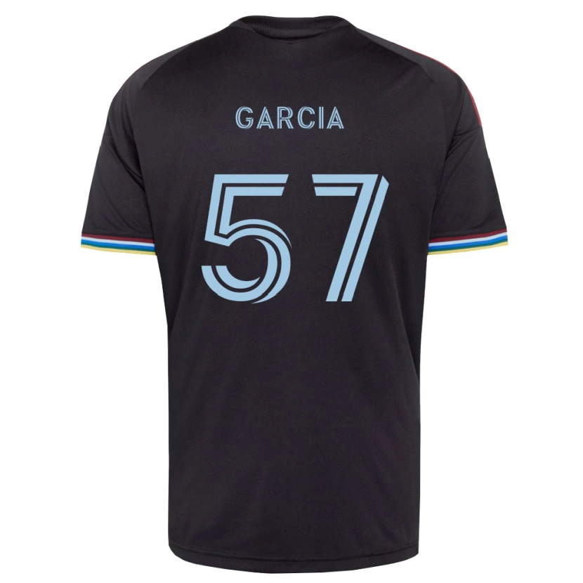 Danxen Kinder Rogelio Garcia #57 Schwarz Himmelblau Heimtrikot Trikot 2026/27 T-Shirt