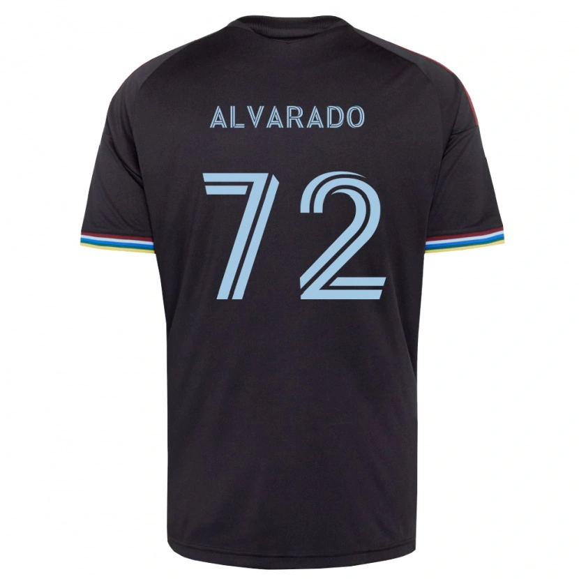 Danxen Kinder Miguel Alvarado #72 Schwarz Himmelblau Heimtrikot Trikot 2026/27 T-Shirt