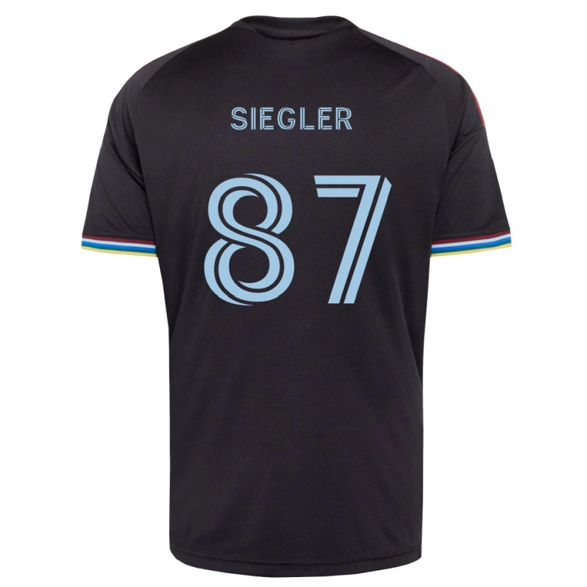 Danxen Kinder Sebastian Siegler #87 Schwarz Himmelblau Heimtrikot Trikot 2026/27 T-Shirt